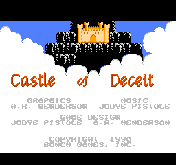 Castle of Deceit Title Screen